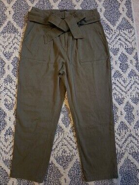 Lulus High Waist Olive Crop Pant